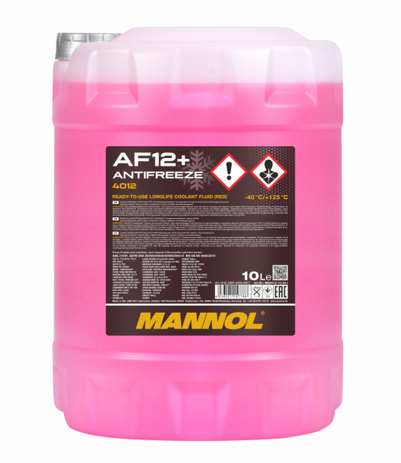 Kühlerfrostschutz 10 Liter Mannol Antifreeze AF 12+ (-40) Longlife