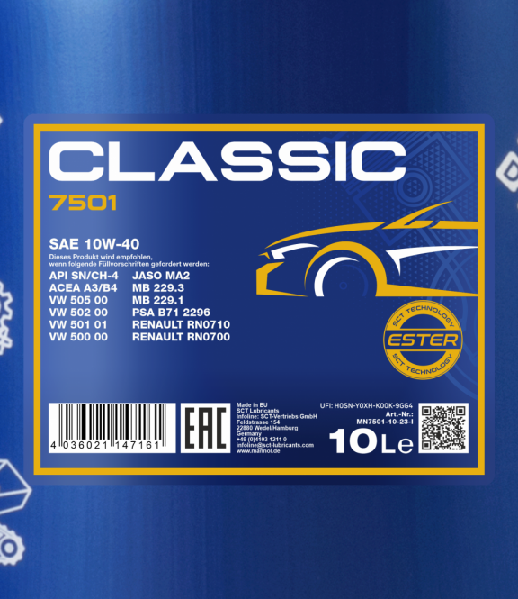 Mannol 10 Liter Classic 10W-40 Motoröl