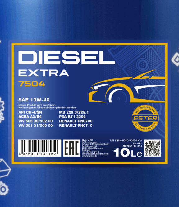 Mannol 10 Liter Diesel Extra 10W-40 Motoröl