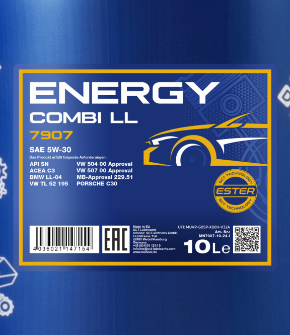 Mannol 10 Liter Energy Combi LL 5W-30 Motoröl