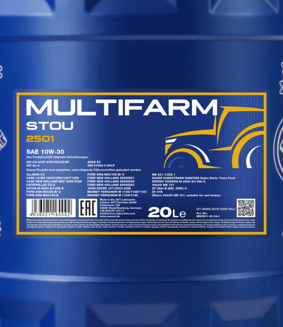 STOU-ÖL Multifarm 10W-30 20 Liter