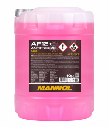 Kühlerfrostschutz 10 Liter Mannol Antifreeze AF 12+ (-40) Longlife