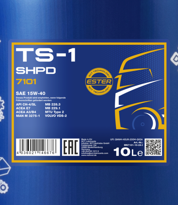 Motoröl 10 Liter TS-1 SHPD 15W-40