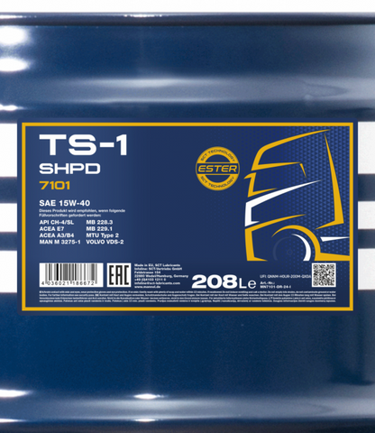 Motoröl 208 Liter TS-1 SHPD 15W-40