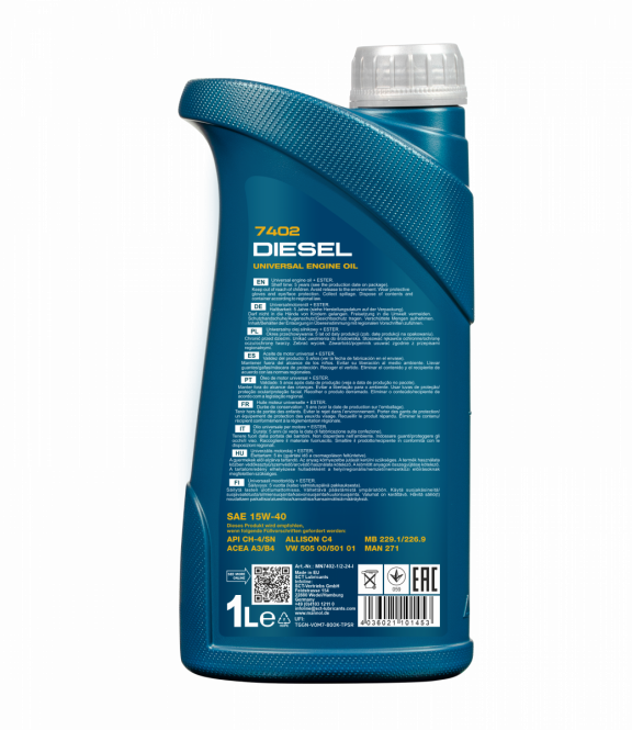 Mannol 1 Liter Diesel 15W-40 Motoröl