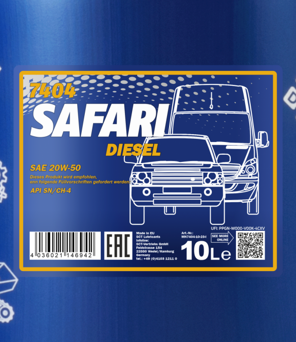 Motoröl 10 Liter Mannol 20W-50 Safari