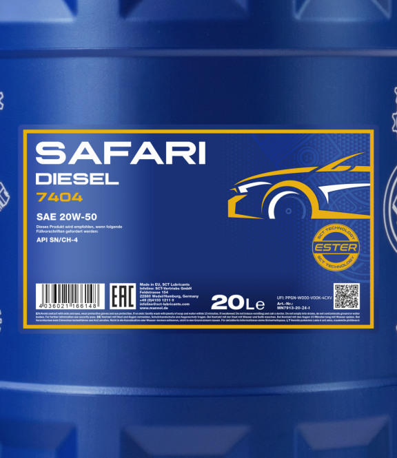 Motoröl 20 Liter Mannol 20W-50 Safari