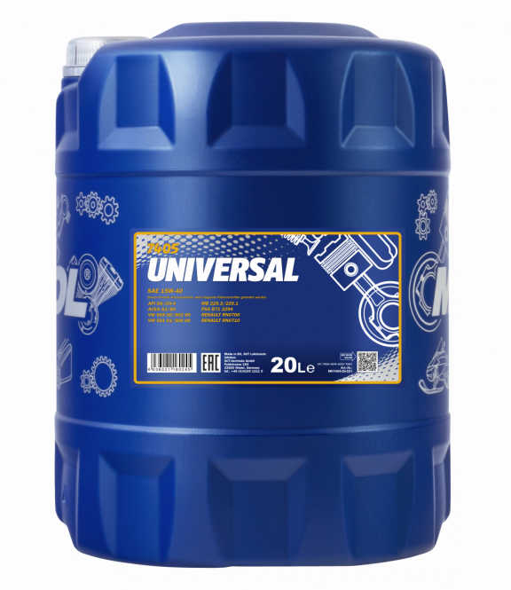 Motoröl 20 Liter Mannol Universal 15W-40