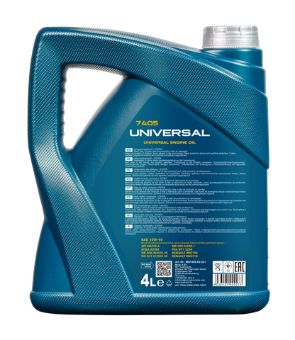 Motoröl 4 Liter Mannol Universal 15W-40