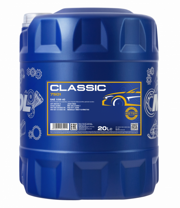 Mannol 20 Liter Classic 10W-40 Motoröl