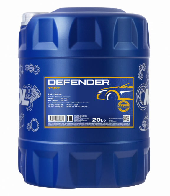 Mannol 20 Liter Defender 10W-40 Motoröl