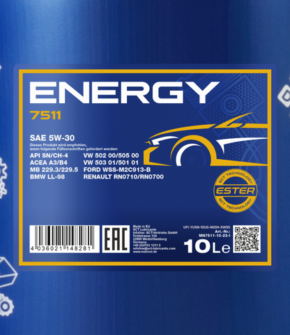 Mannol 10 Liter Energy 5W-30  Motoröl