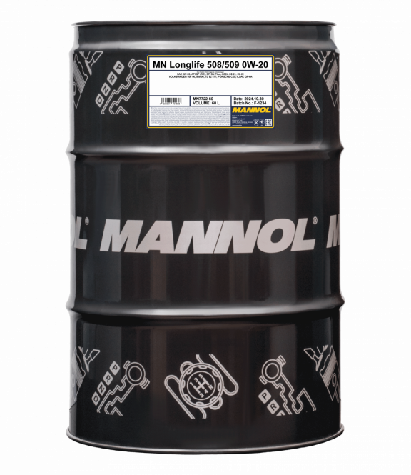 Motoröl Mannol 60 Liter Longlife 508/509 0W-20
