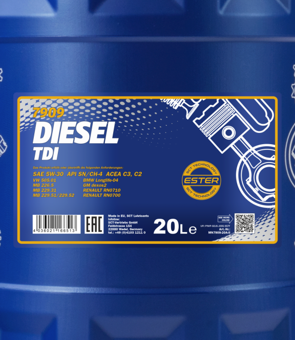 Mannol 20 Liter Diesel TDI 5W-30 Motoröl