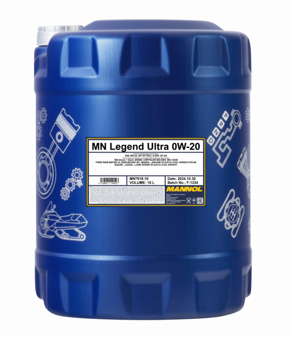 Motoröl 10 Liter Mannol Legend Ultra 0W-20