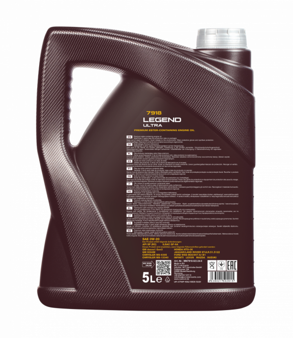 Motoröl 4 Liter Mannol Legend Ultra 0W-20