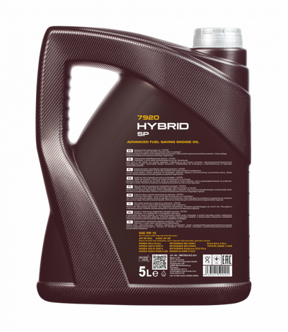 Motoröl 5 Liter Mannol Hybrid SP 0W-16