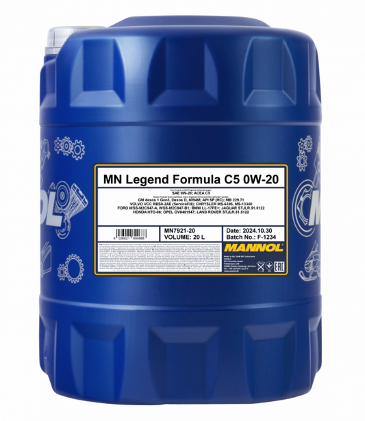 Motoröl 20 Liter Mannol Legend Formula C5 0W-20